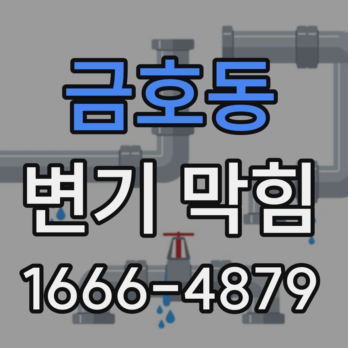 금호동 변기 막힘