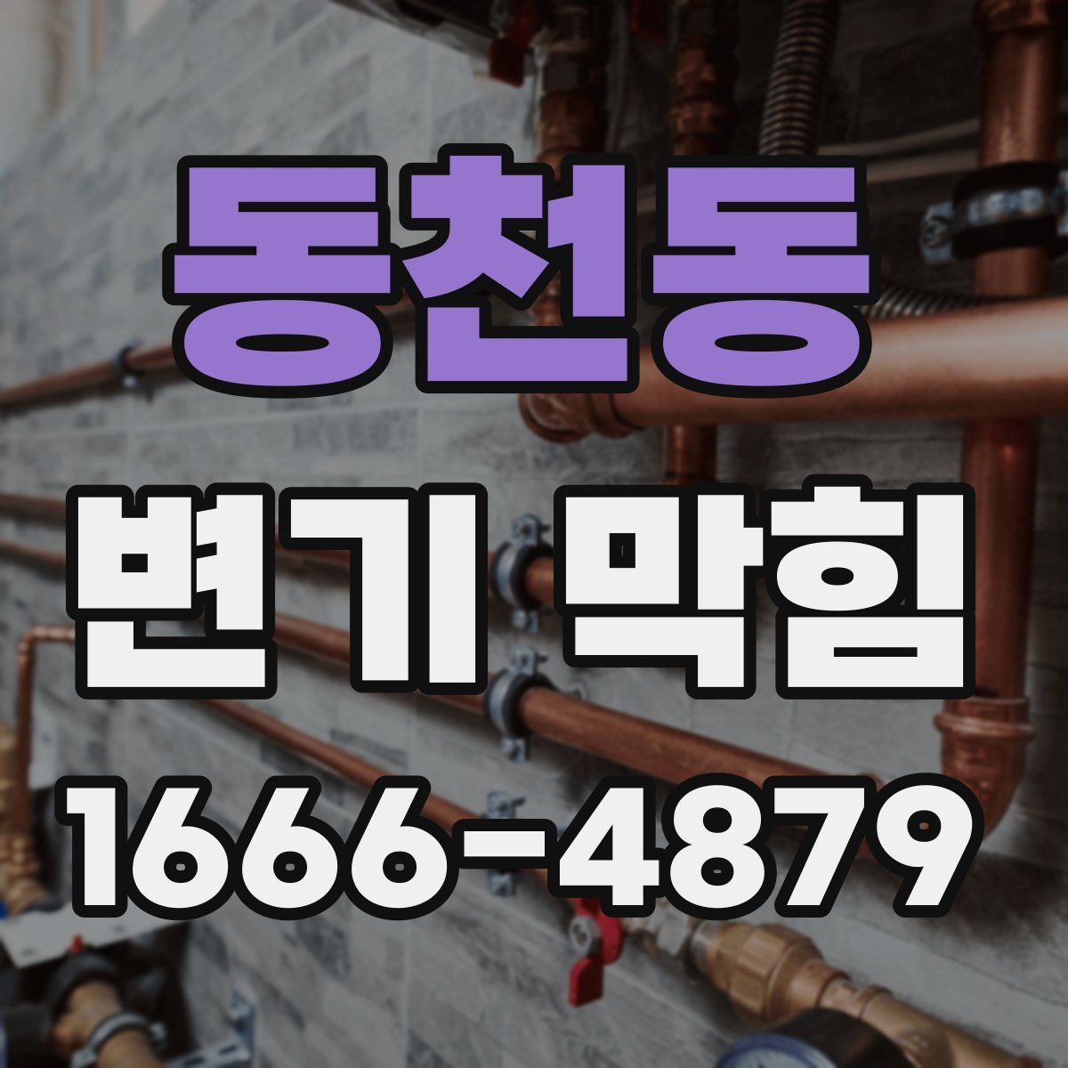 동천동 변기 막힘
