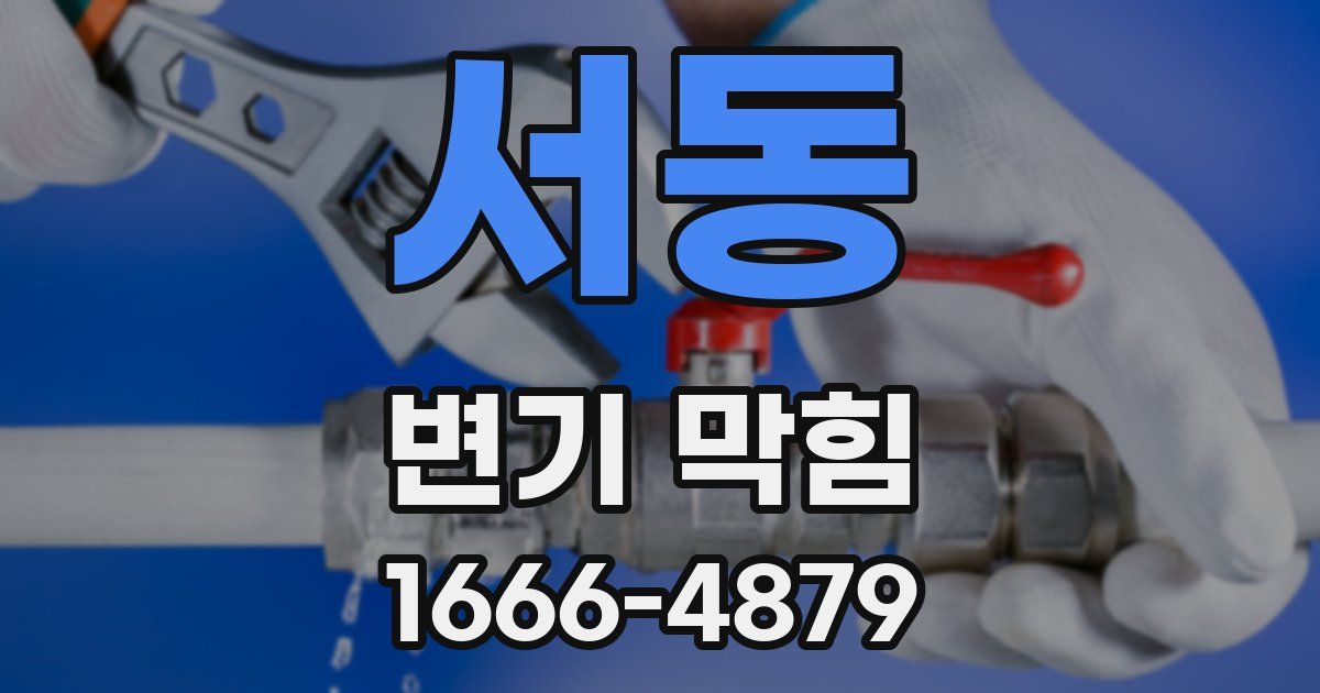 서동 변기 막힘