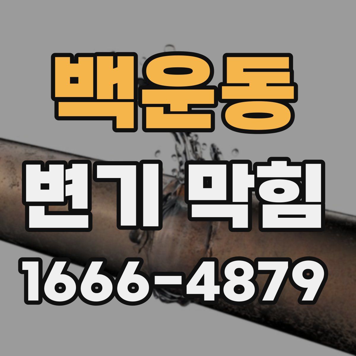 백운동 변기 막힘