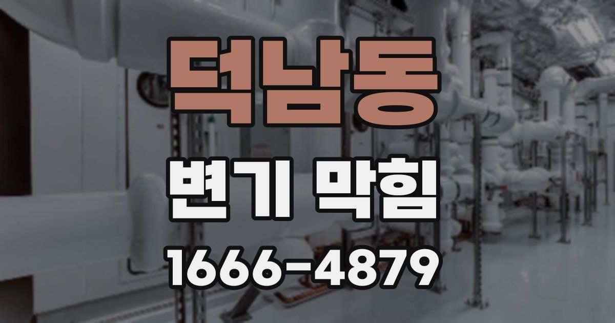 덕남동 변기 막힘