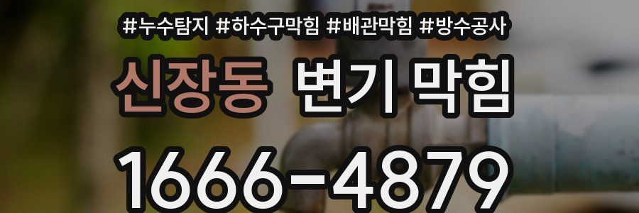 신장동 변기 막힘