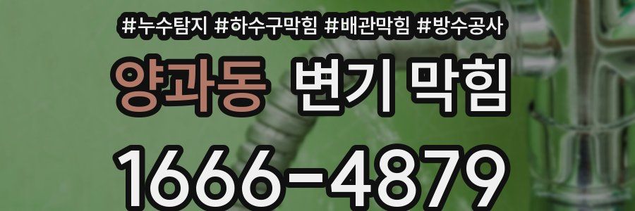 양과동 변기 막힘