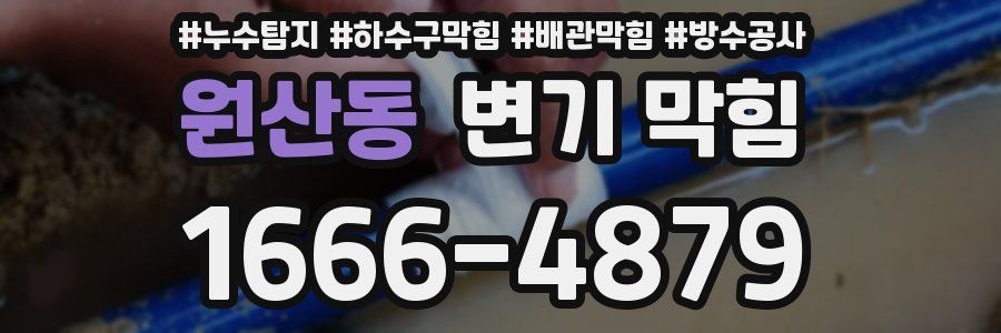 원산동 변기 막힘