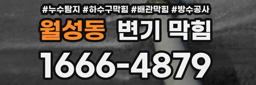 월성동 변기 막힘