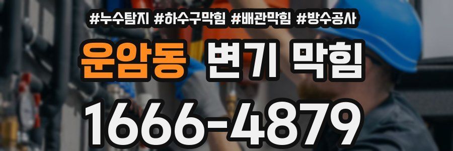 운암동 변기 막힘
