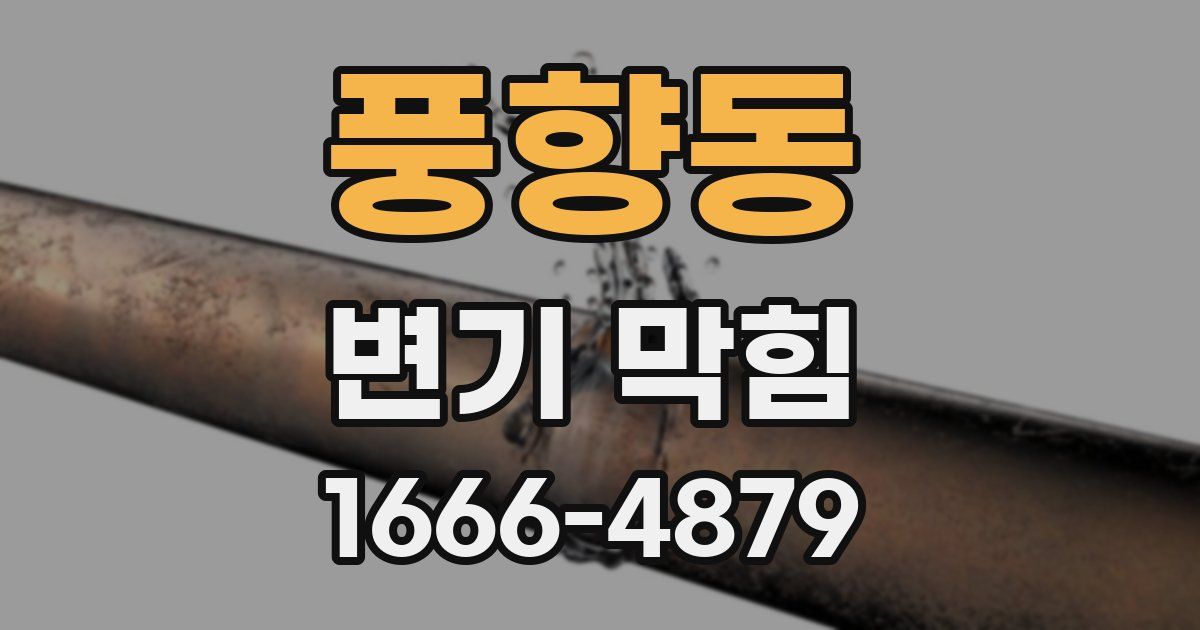 풍향동 변기 막힘