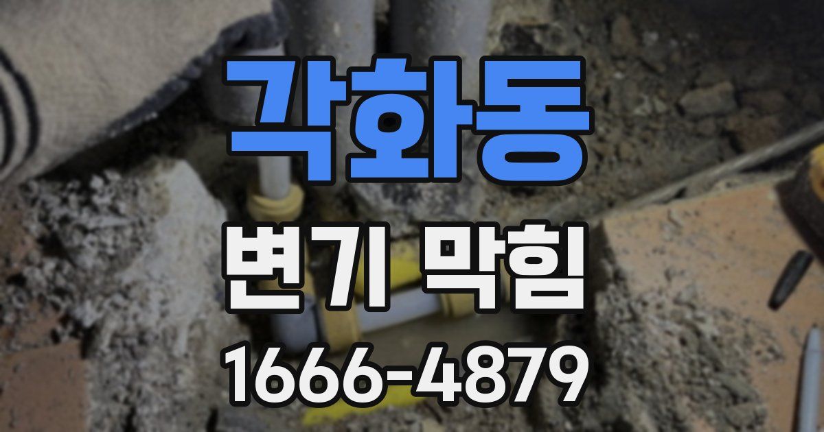 각화동 변기 막힘