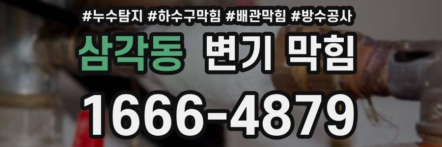 삼각동 변기 막힘