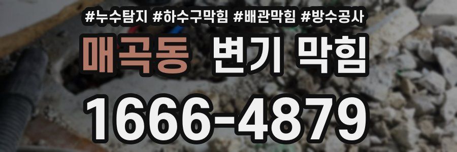 매곡동 변기 막힘