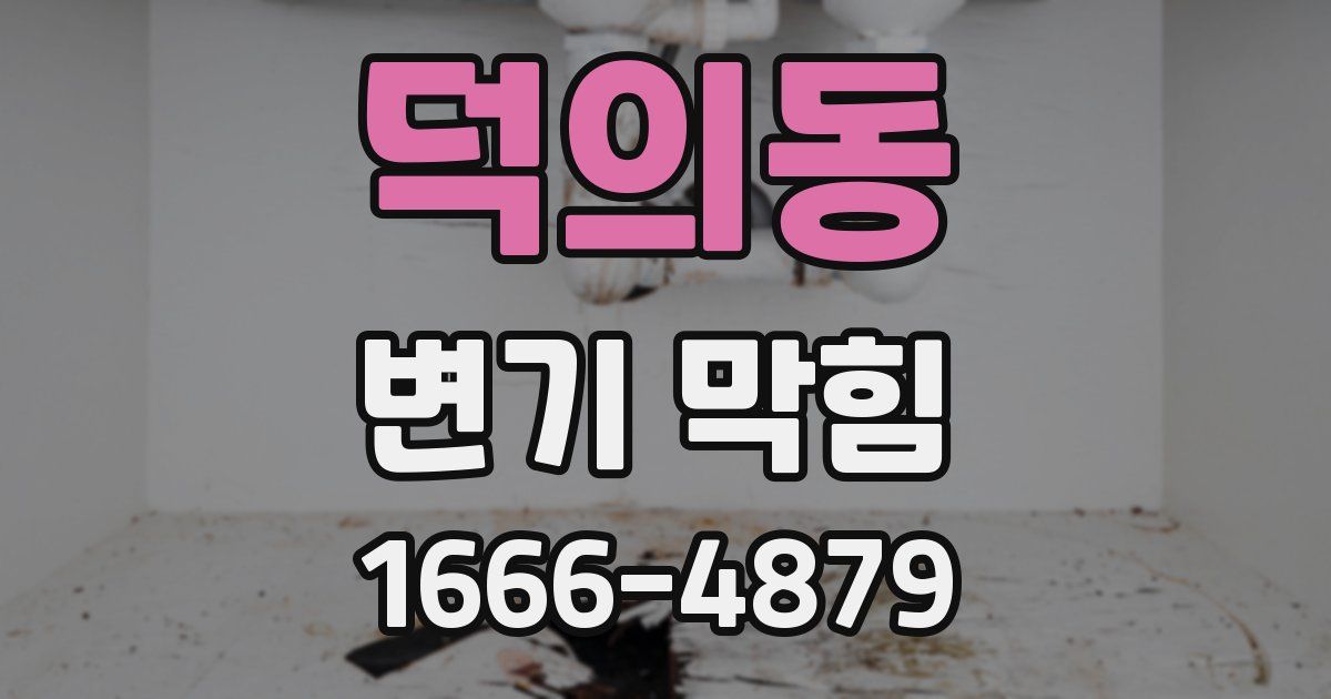 덕의동 변기 막힘