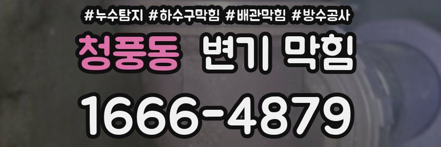 청풍동 변기 막힘