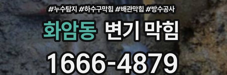 화암동 변기 막힘