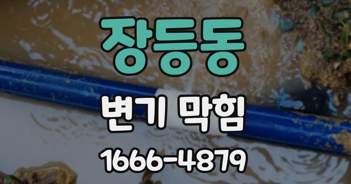 장등동 변기 막힘