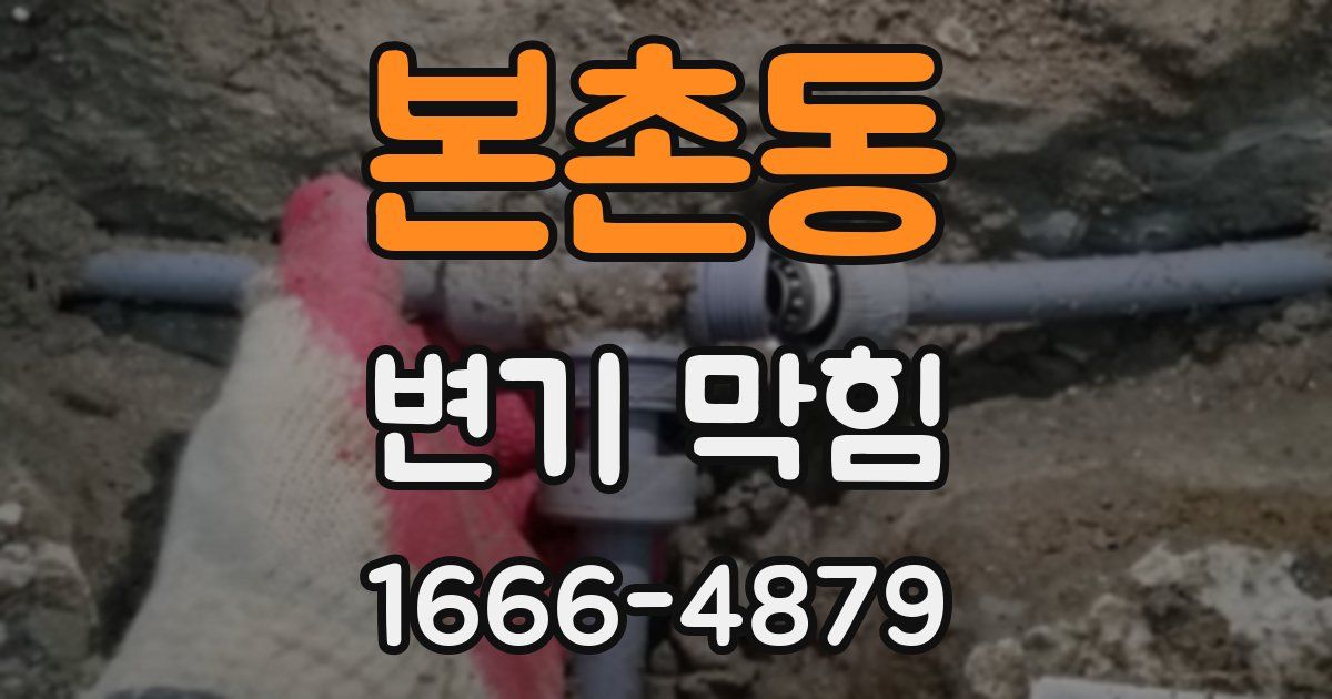 본촌동 변기 막힘