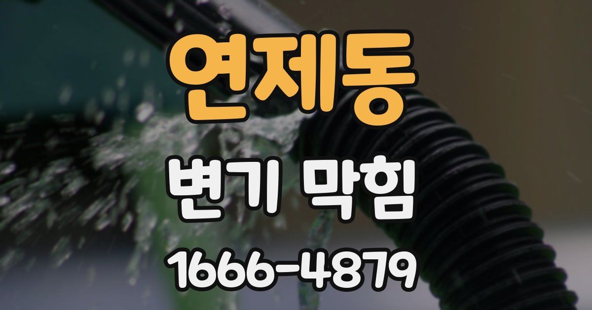 연제동 변기 막힘