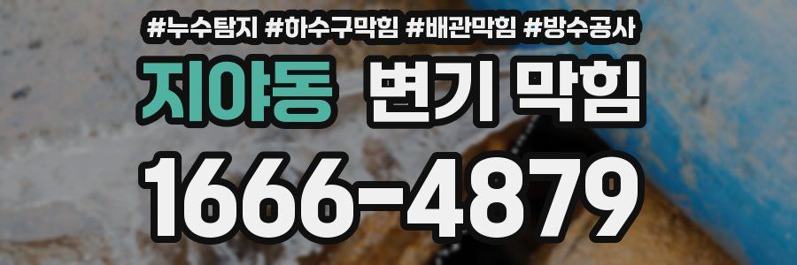 지야동 변기 막힘