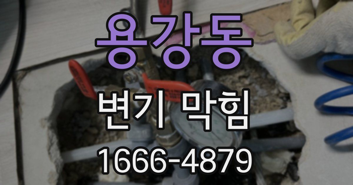 용강동 변기 막힘