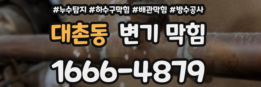 대촌동 변기 막힘