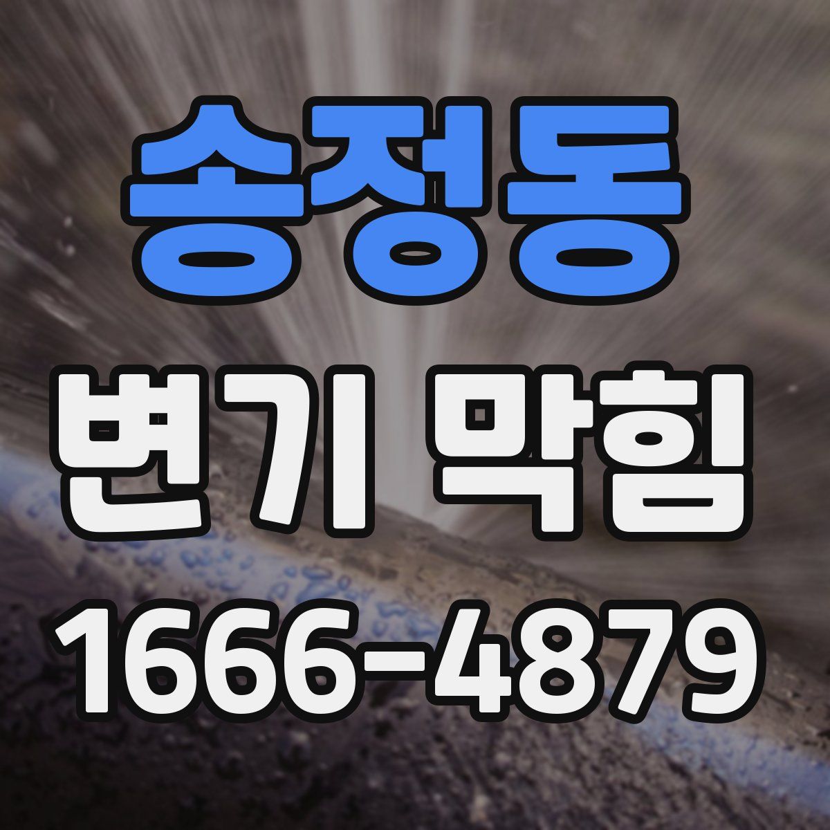 송정동 변기 막힘
