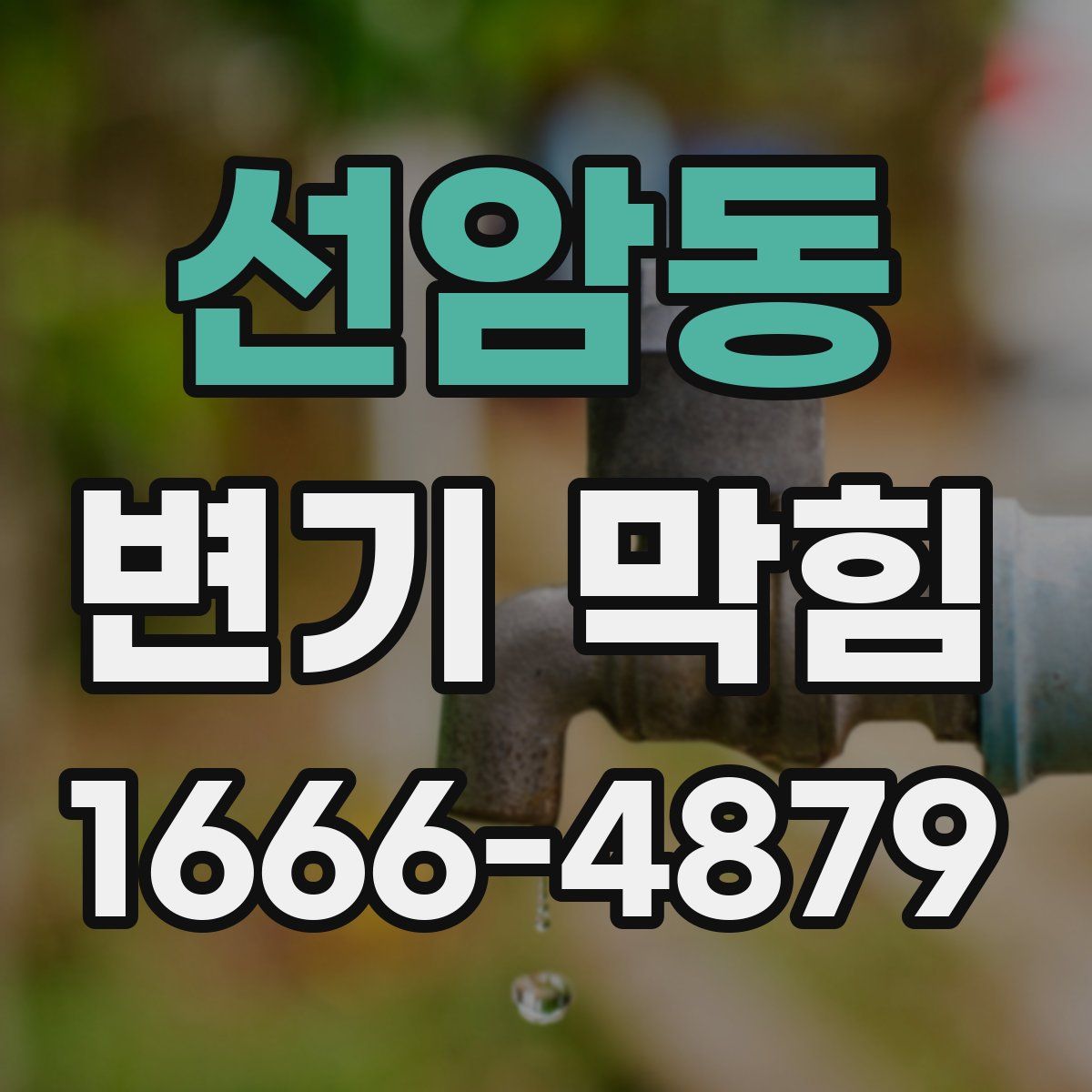 선암동 변기 막힘