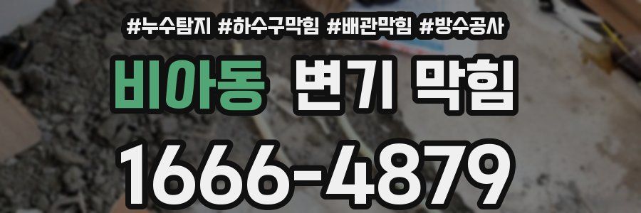 비아동 변기 막힘