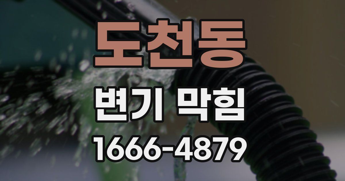 도천동 변기 막힘
