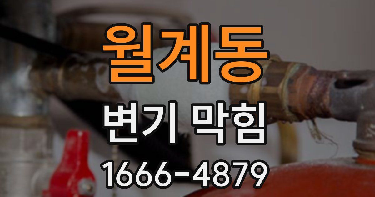 월계동 변기 막힘
