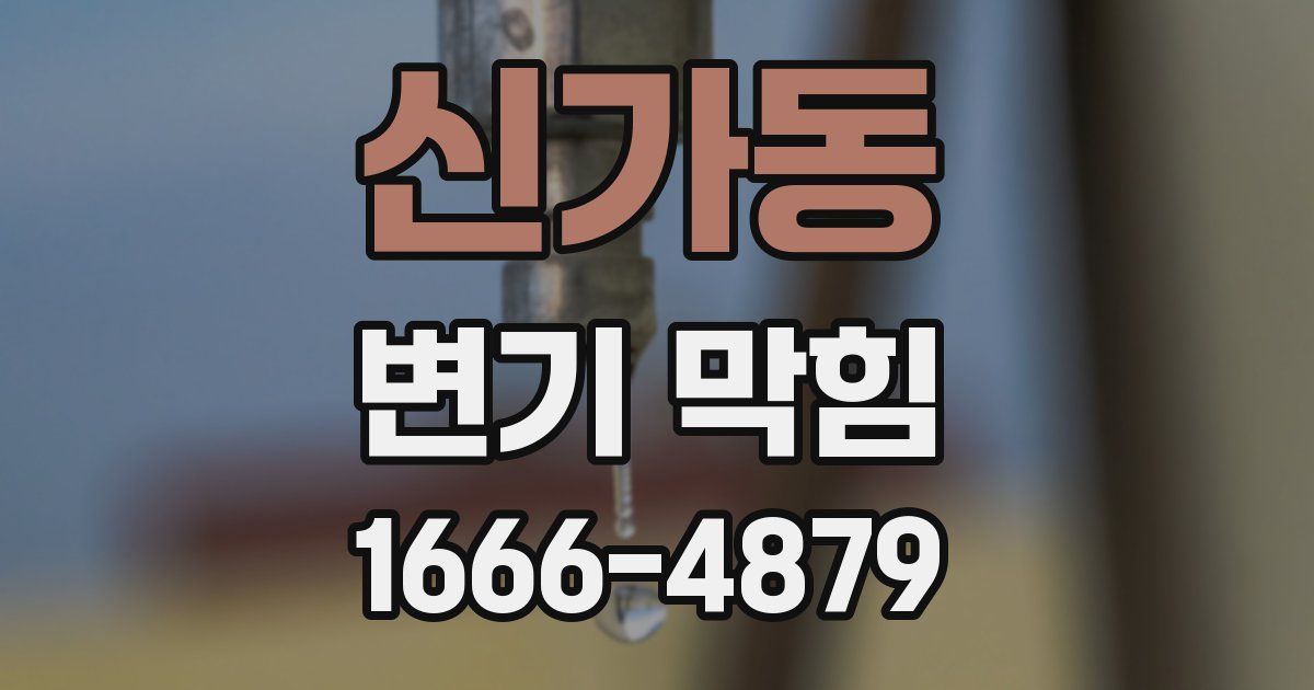신가동 변기 막힘