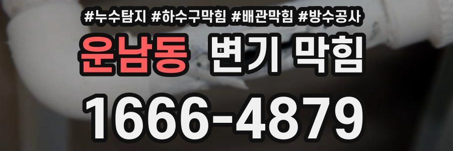 운남동 변기 막힘