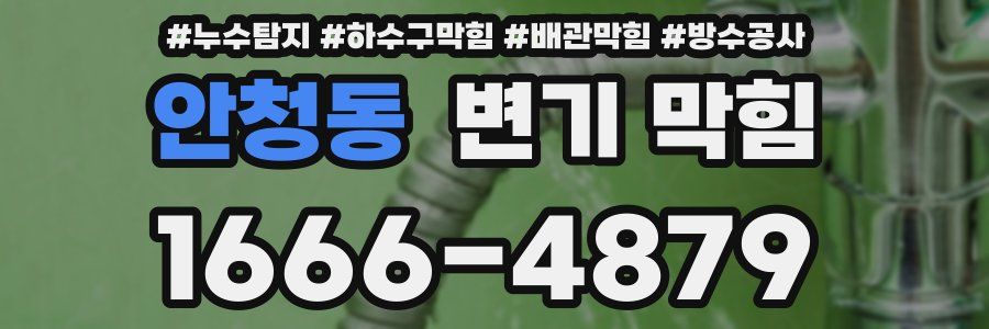 안청동 변기 막힘