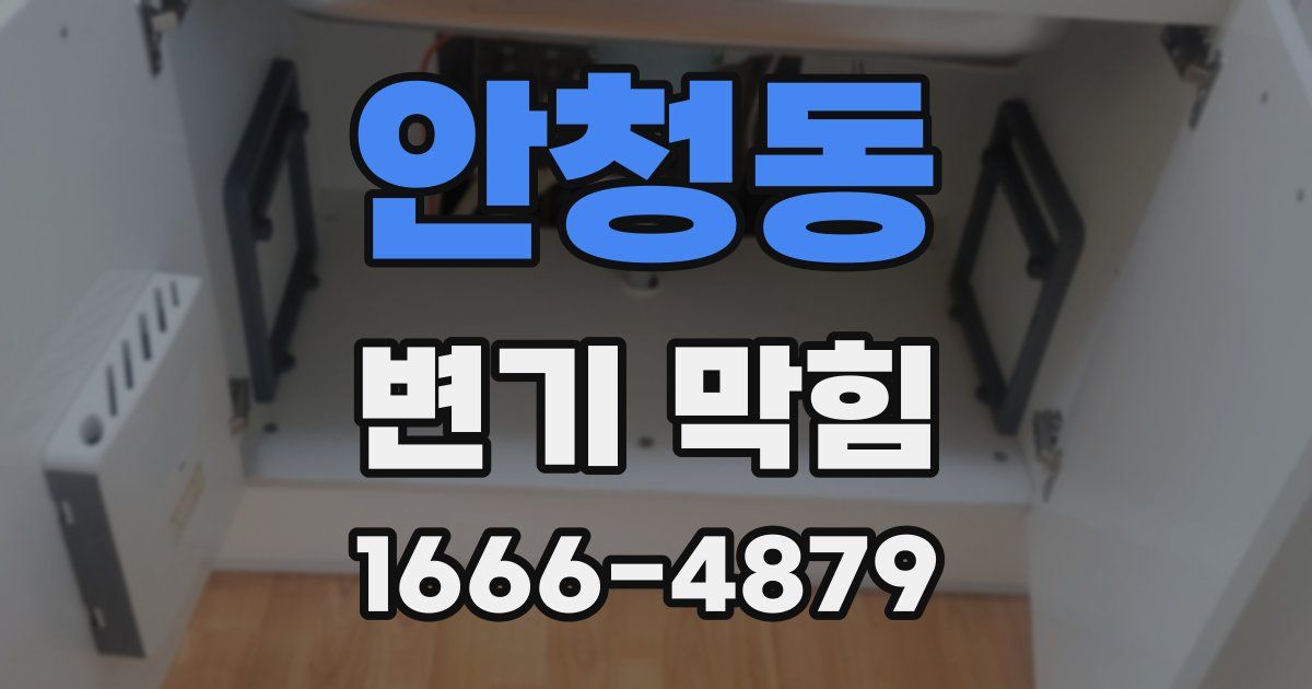 안청동 변기 막힘
