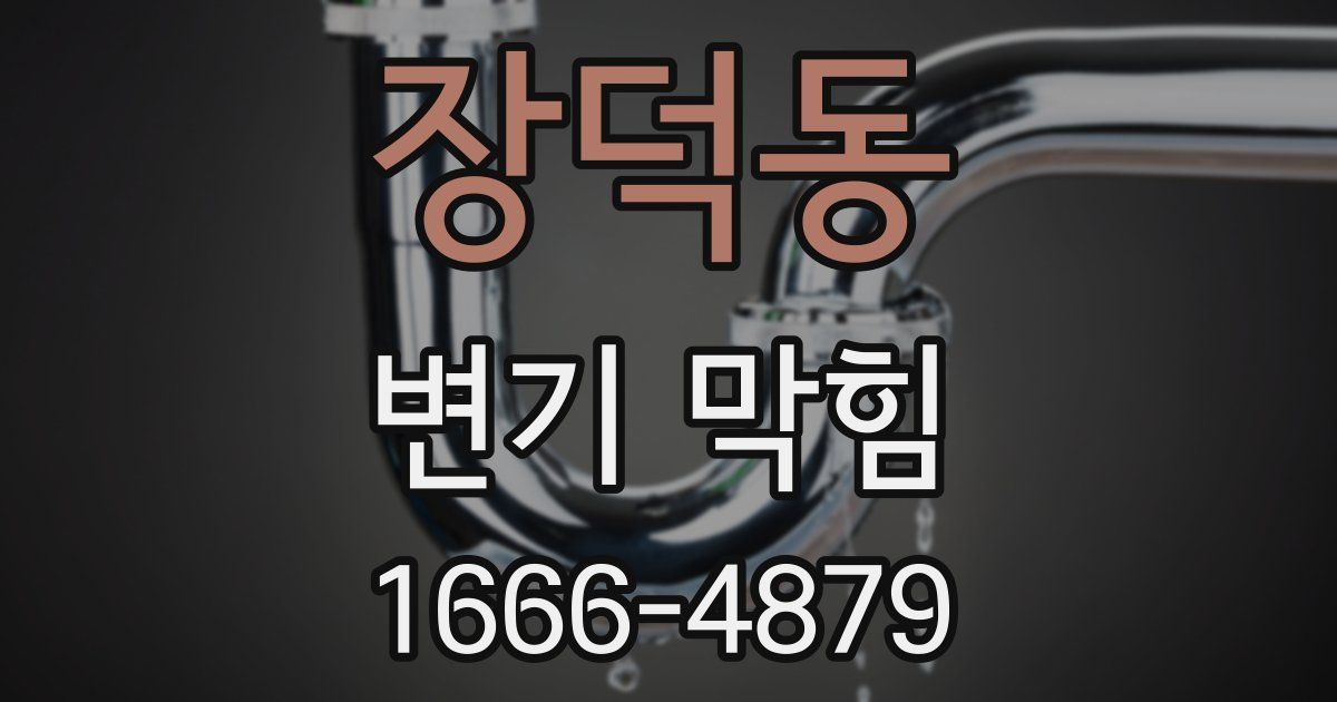 장덕동 변기 막힘