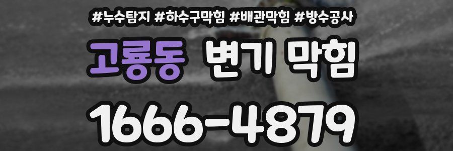 고룡동 변기 막힘