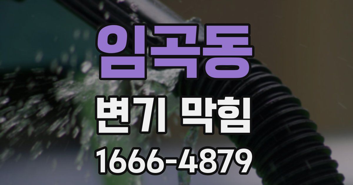 임곡동 변기 막힘