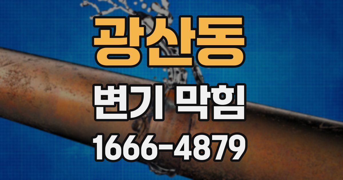 광산동 변기 막힘
