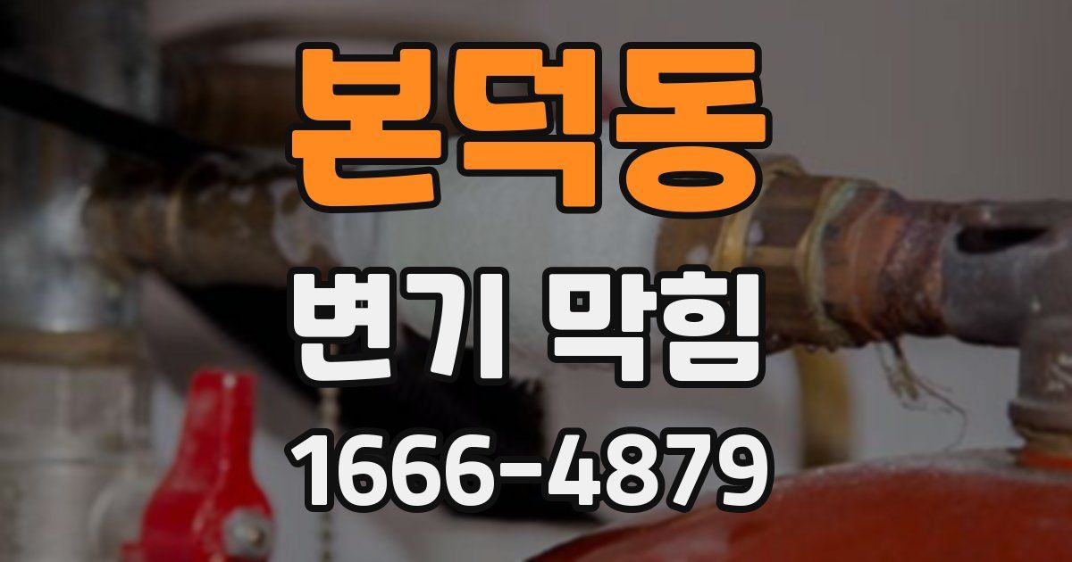 본덕동 변기 막힘