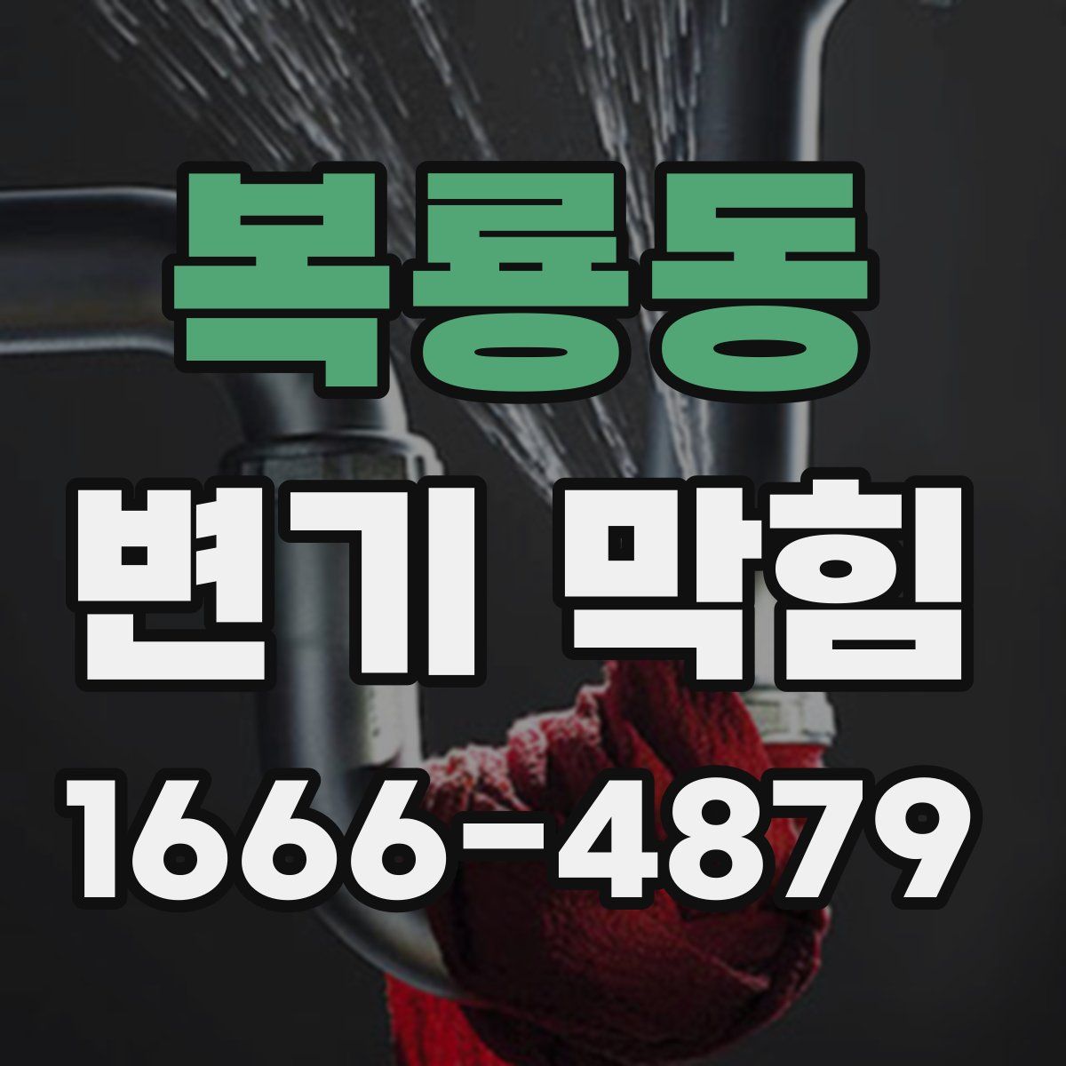 복룡동 변기 막힘