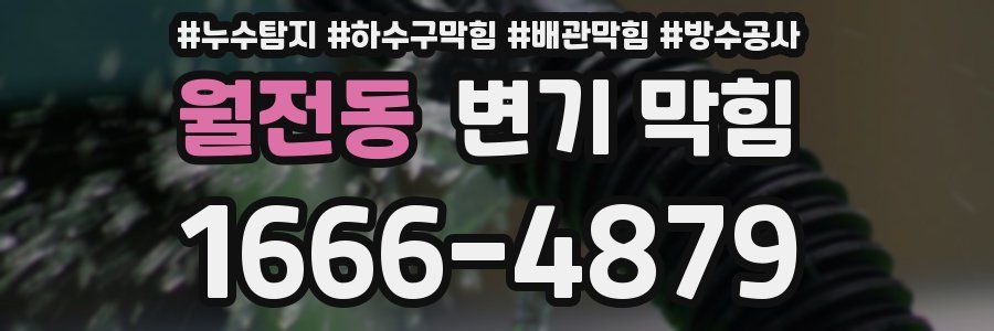월전동 변기 막힘