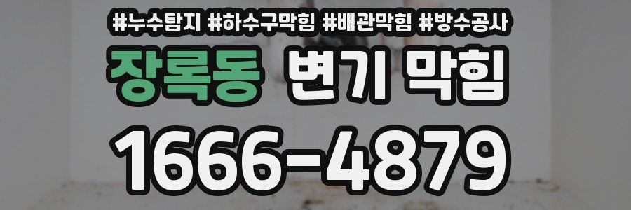 장록동 변기 막힘