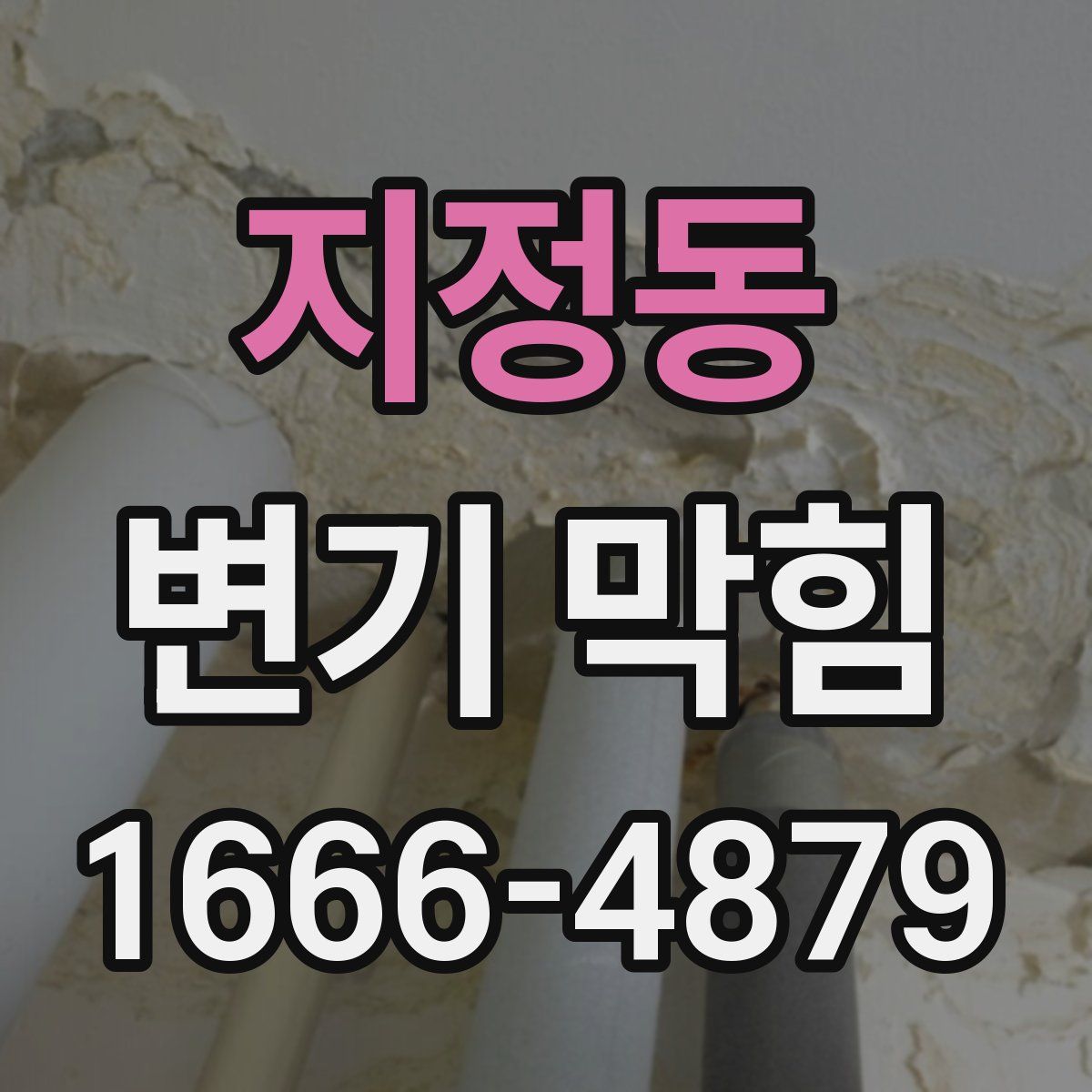 지정동 변기 막힘