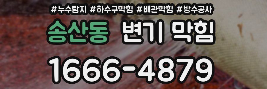 송산동 변기 막힘