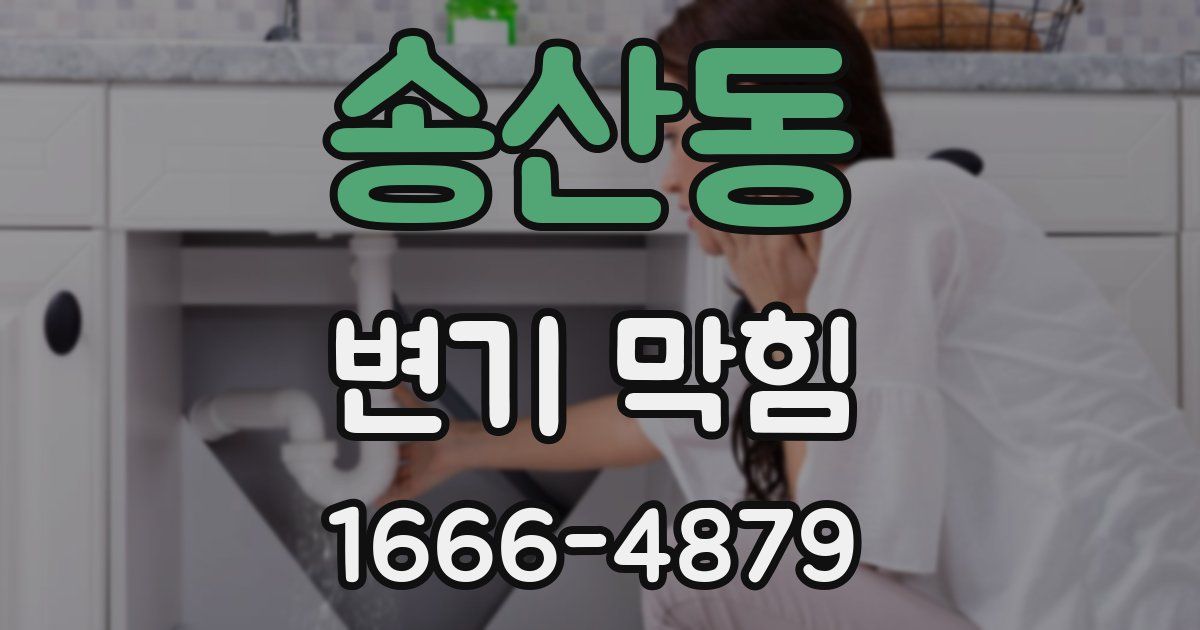 송산동 변기 막힘