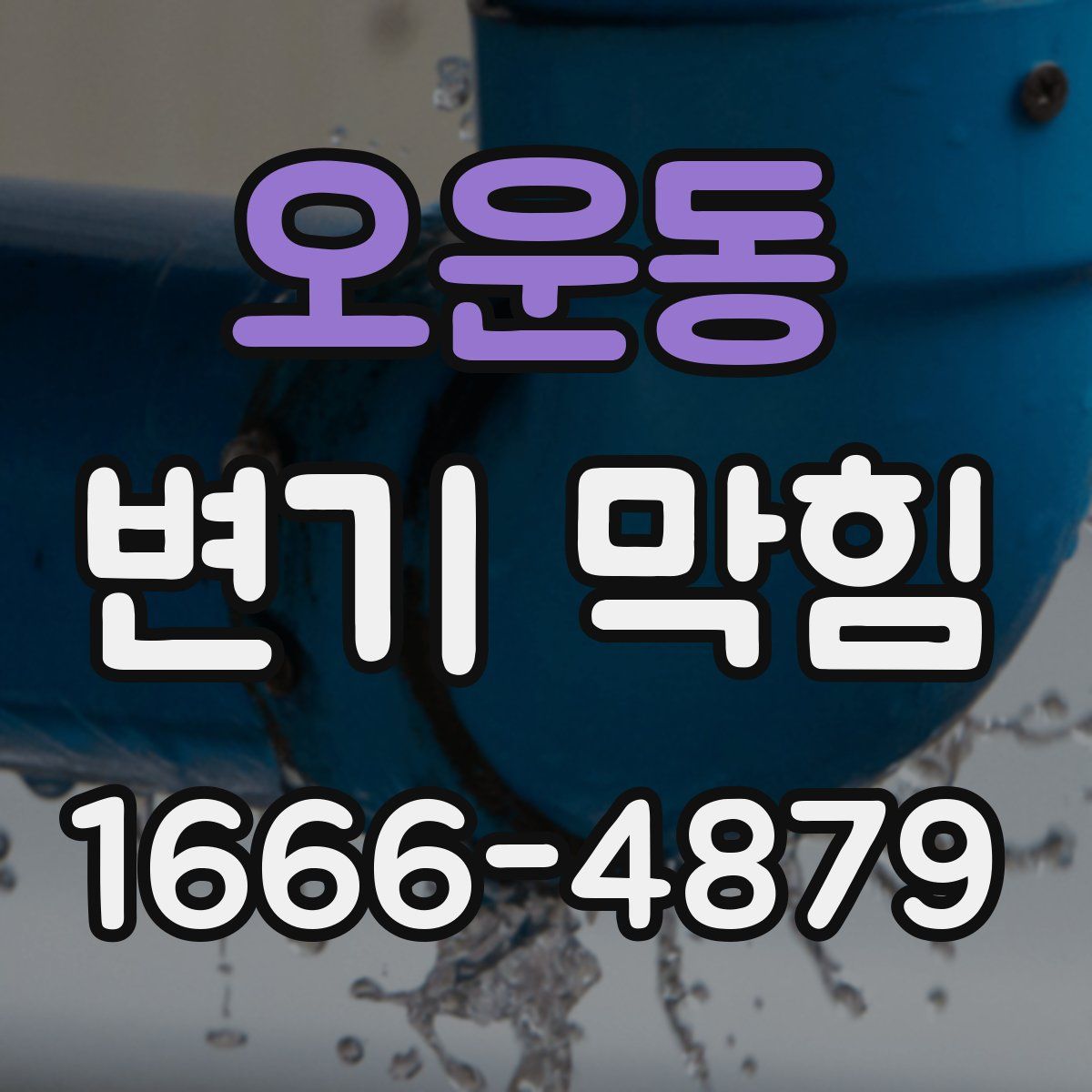 오운동 변기 막힘