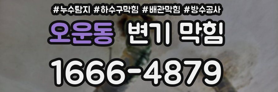 오운동 변기 막힘