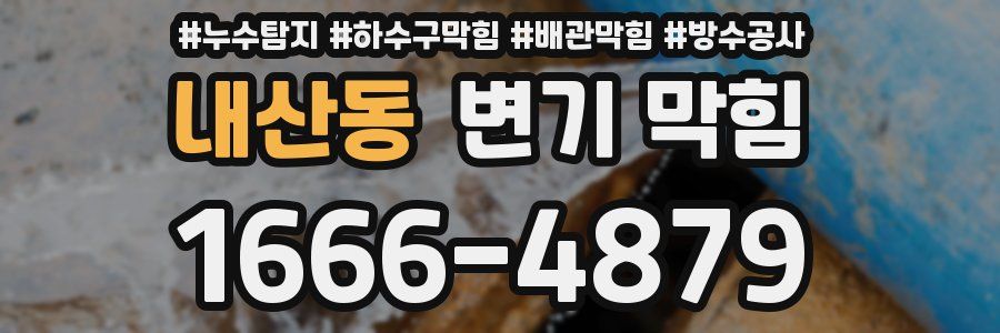 내산동 변기 막힘