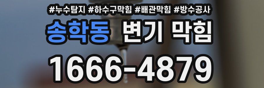 송학동 변기 막힘