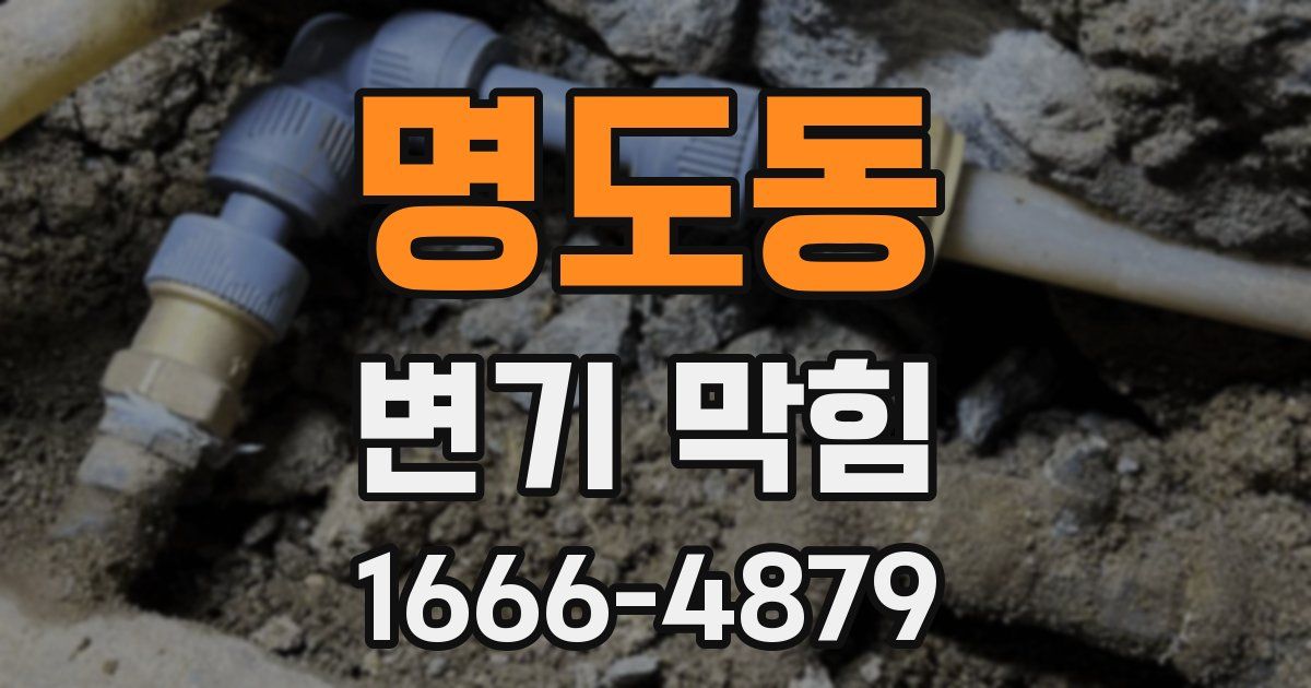 명도동 변기 막힘