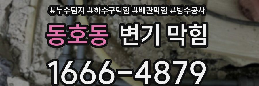 동호동 변기 막힘