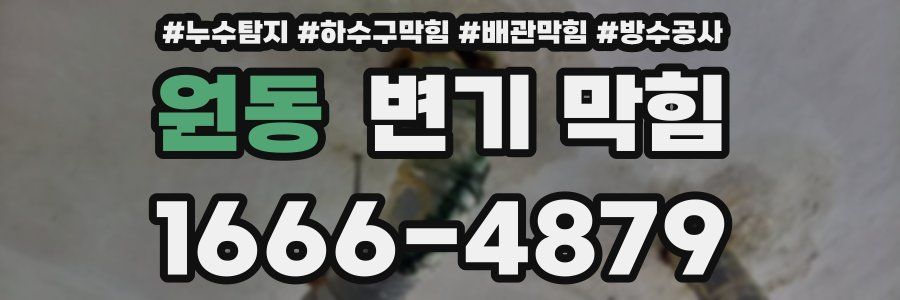 원동 변기 막힘